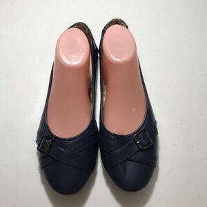 Harborsides Classic Navy Women’s Ballet Flats with Buckle Size 11 SB-K